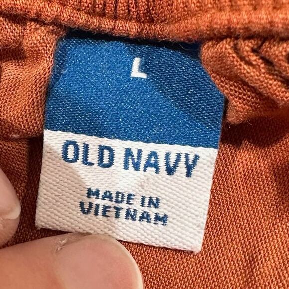 Old Navy Ruffled Off-The-Shoulder Smocked Henna Maxi Dress L Cottagecore - Picture 5 of 9